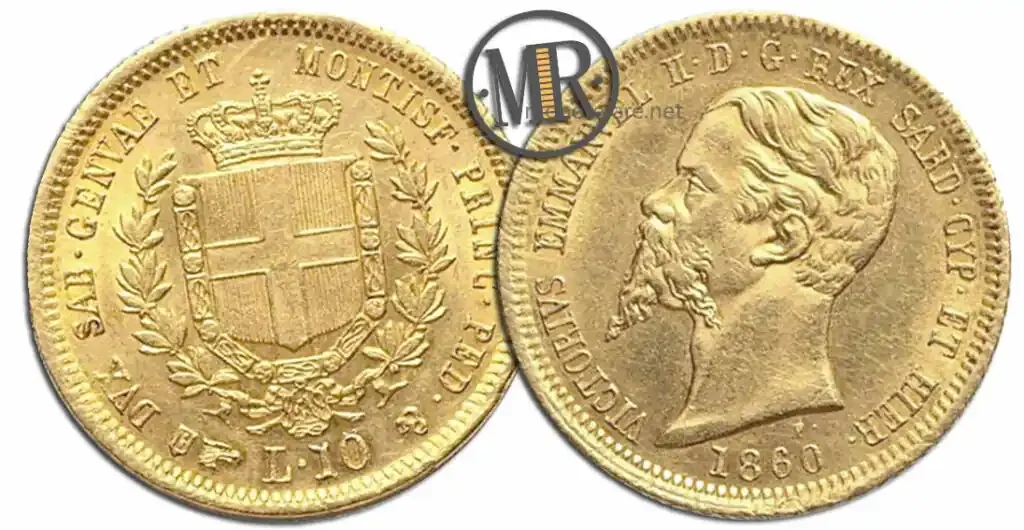 10 Lire Vittorio Emanuele II 