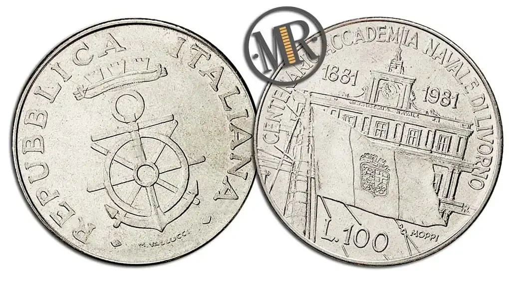 100 Lire 1981 Accademia Navale di Livorno