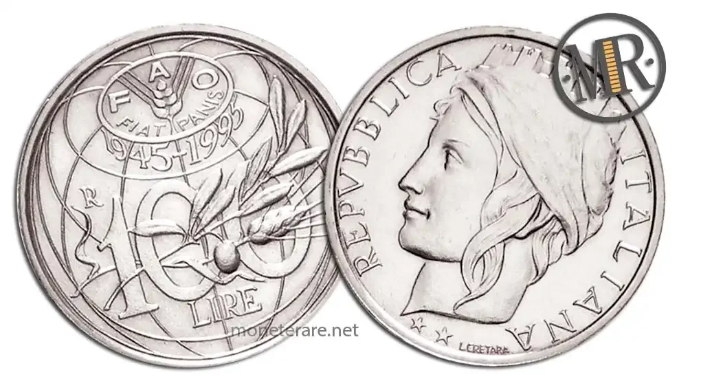 100 Lire FAO Jubiläum 1995