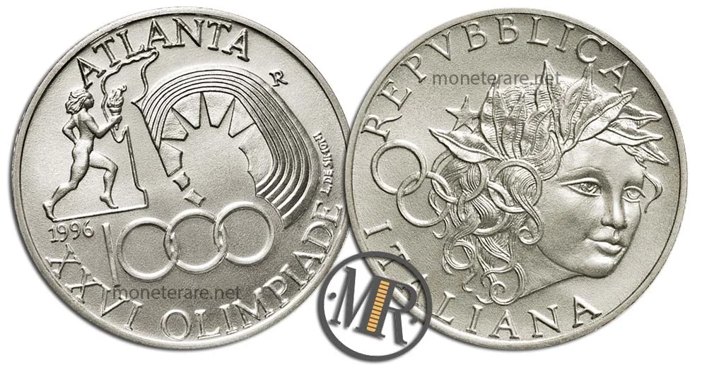 1000 Lire 1996 Olympische Spiele Atlanta