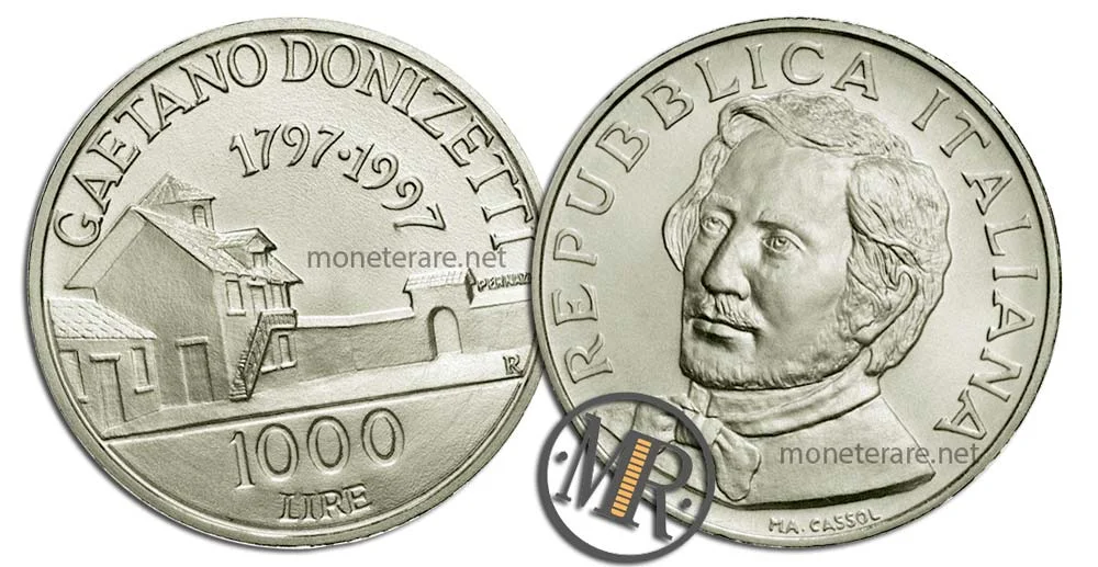 1000 Lire 1997 Gaetano Donizetti