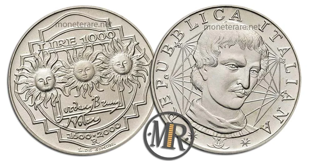 1000 Lire 2000 Giordano Bruno