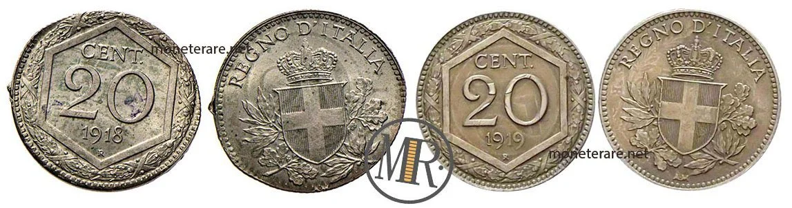 20 Centesimi Esagono Riconio 