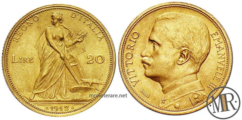 20 Lire Pflügerin 