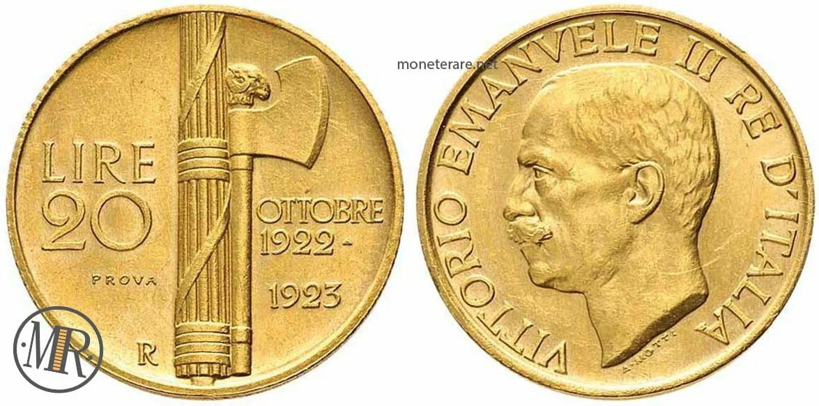 20 Lire Fascio PROVA