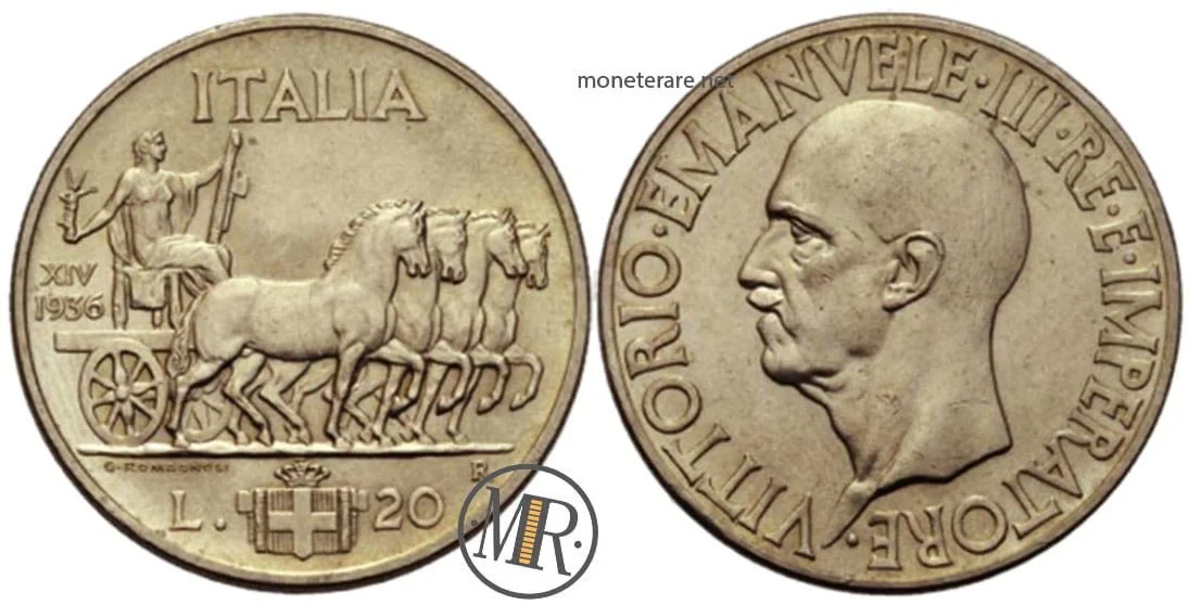 20 Lire Imperium 1936