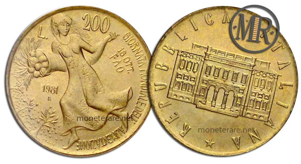 200 lire 1981 Ernährung