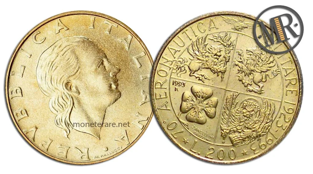200 Lire 1993 Militärluftfahrt