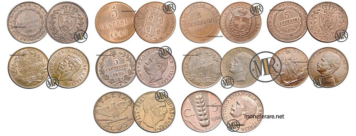 5 Centesimi der Lire