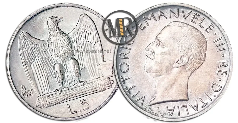 5 Lire Aquilotto wertvolle Münze
