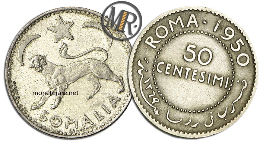 50 Centesimi Lire Afis Somalia