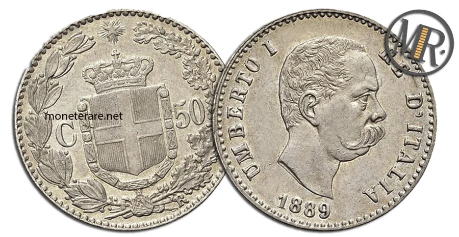 50 Centesimi Lire Umberto I