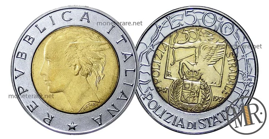 500 Lire Polizia Stradale 1997