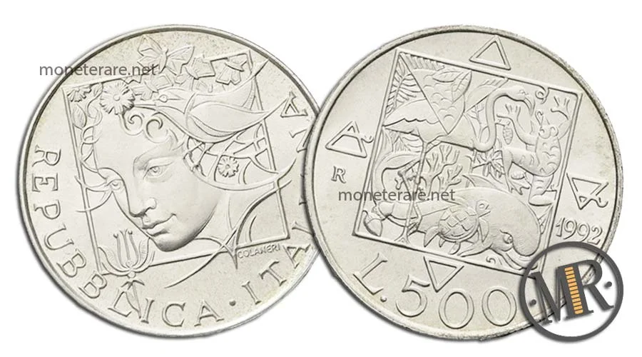 500 Lire Flora e Fauna Zweite Serie