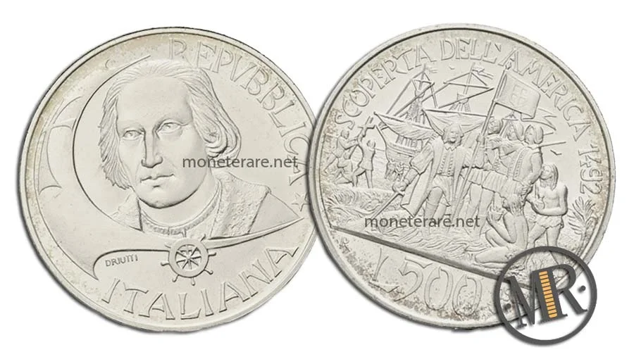 500 Lire Entdeckung Amerikas DIE LANDUNG