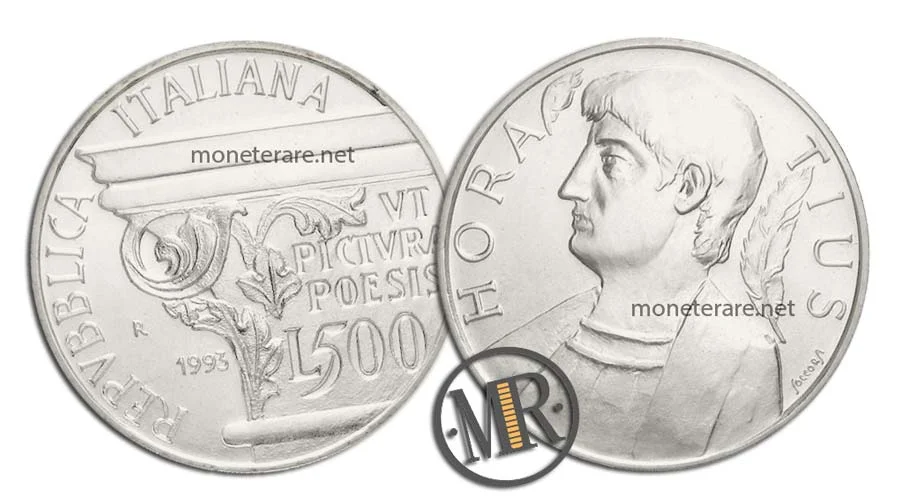 Jahr Oraziano 500 Lire Gedenkmünze aus Silber