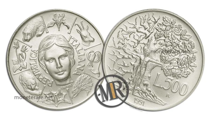 500 Lire Flora e Fauna Erste Serie