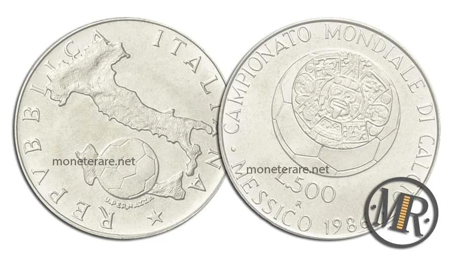 Mexiko 86 500 Lire Gedenkmünze Silber