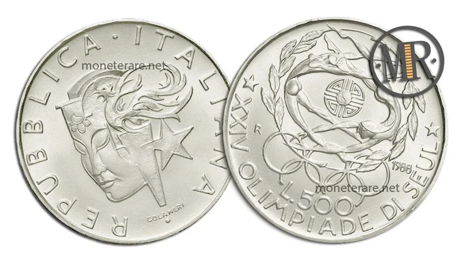 Seoul 500 Lire Gedenkmünze aus Silber