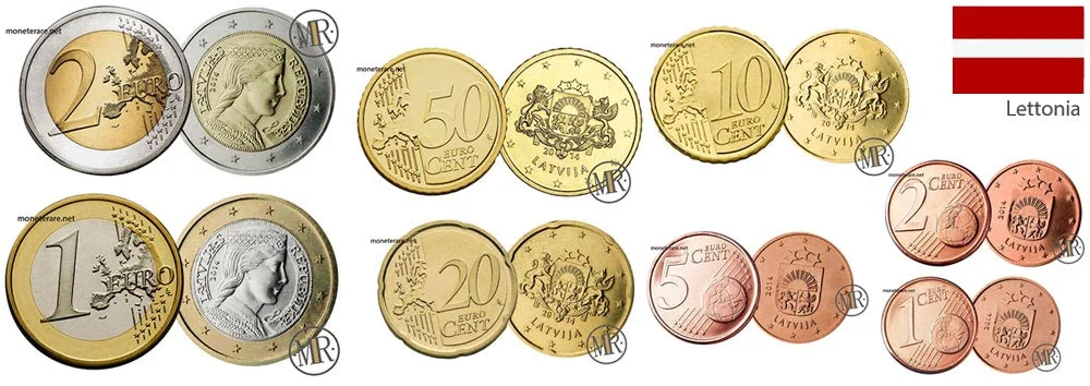 Euro Lettland Euro-Kollektion