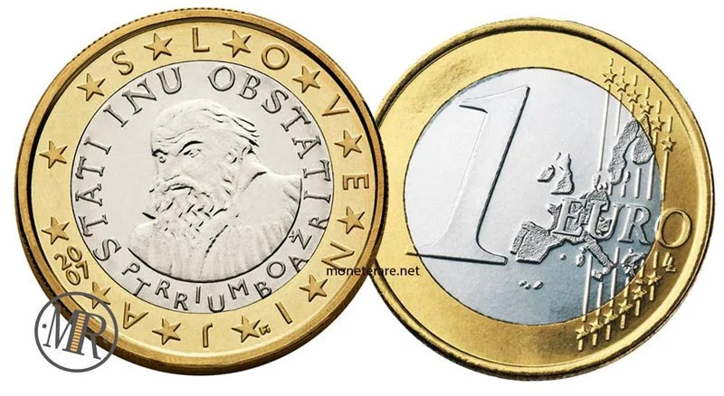 1-Euro-Münze aus Slowenien