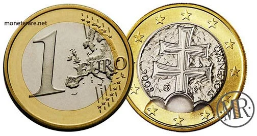 1 Euro Münze der Slowakei