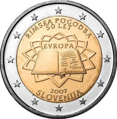 2 Euro Gedenkmünzen Slowenien 2007