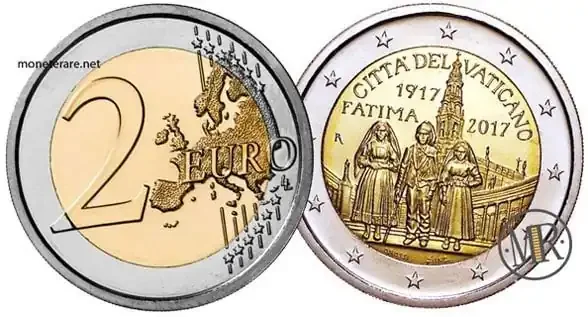 2 Euro Vatikan 2017 Madonna von Fatima