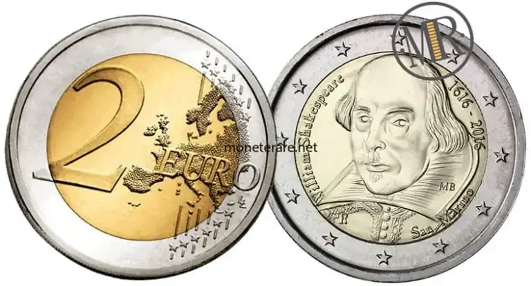 2 Euro selten 2016 Shakespeare