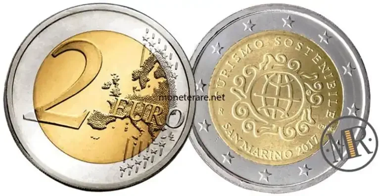 2 Euro Gedenkmünzen San Marino 2017 Nachhaltiger Tourismus