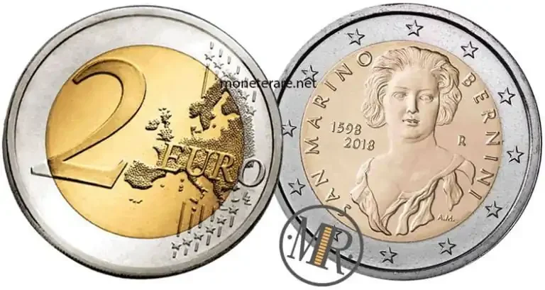 2 Euro Gedenkmünzen San Marino 2018 Bernini