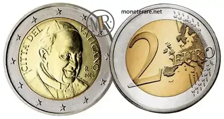 2 Euro Vatikan Papst Franziskus 2016 Raritäten