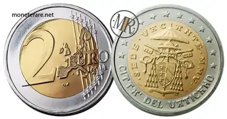 2 Euro Raritäten Vatikan Kardinal Camerlengo 2005