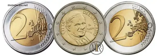 2 Euro Raritäten des Vatikans 2006/2013 Papst Benedikt XVI