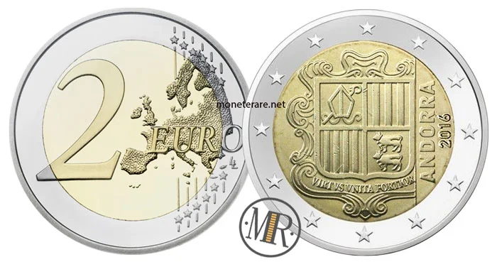 2-Euro-Münze Andorra 2016 (nicht häufig)