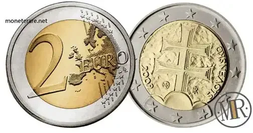 Seltene 2 Euro Münze der Slowakei