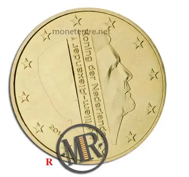 seltene 50 Cent Niederlande Terza Serie
