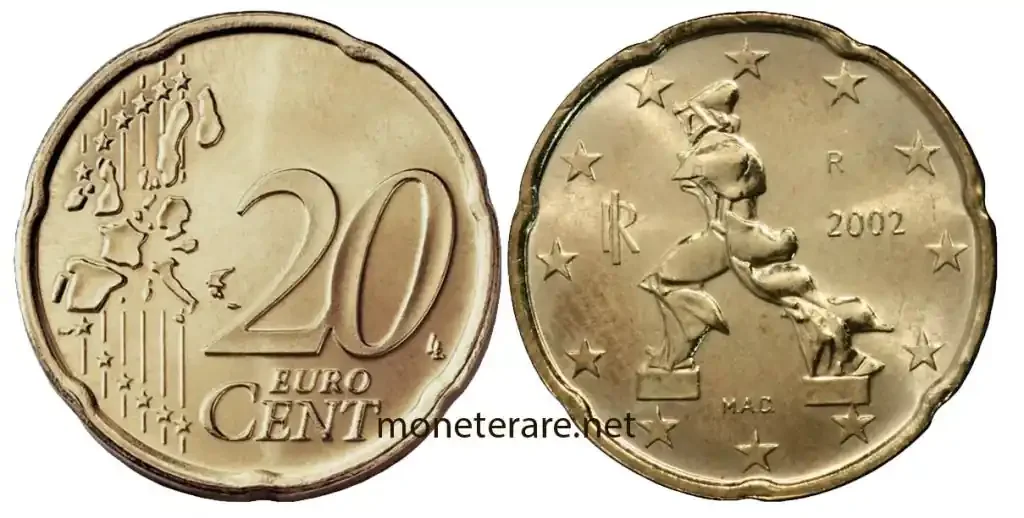 20 Cent Münze Italien Boccioni
