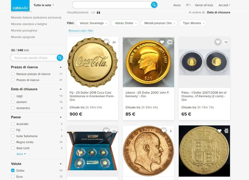 Münzen online kaufen