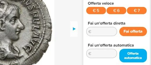 Gib ein Gebot ab, indem du die verschiedenen Werkzeuge verwendest.