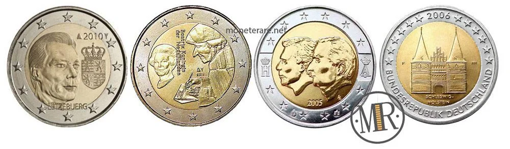 einige seltene 2 Euro Gedenkmünzen