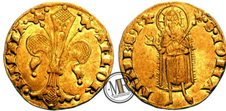 Alte florentinische Münzen: Fiorino Münze 1252