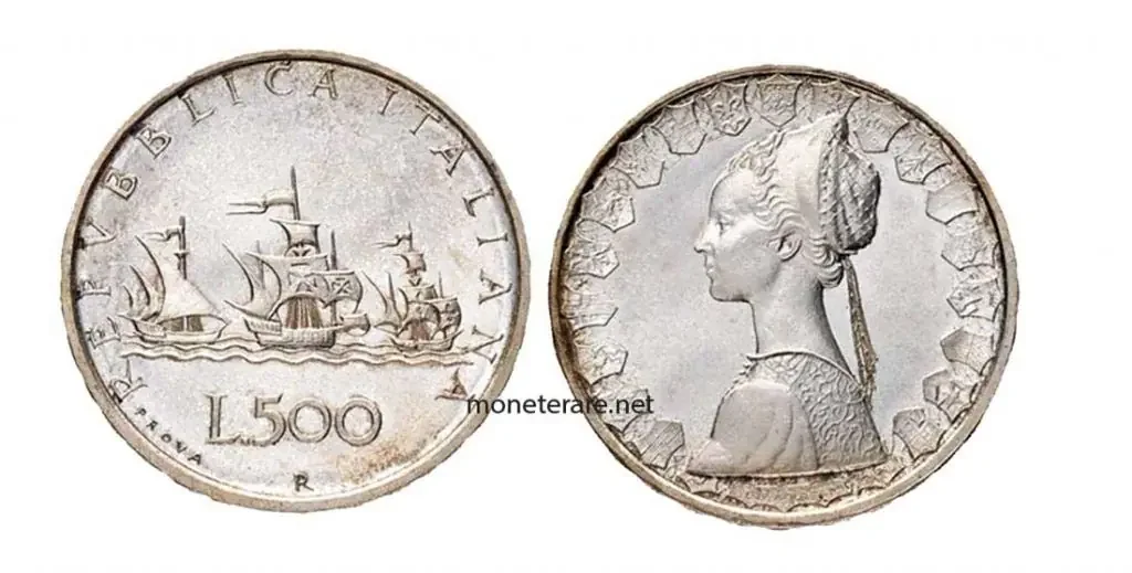 Wertmünzen 500 Lire d