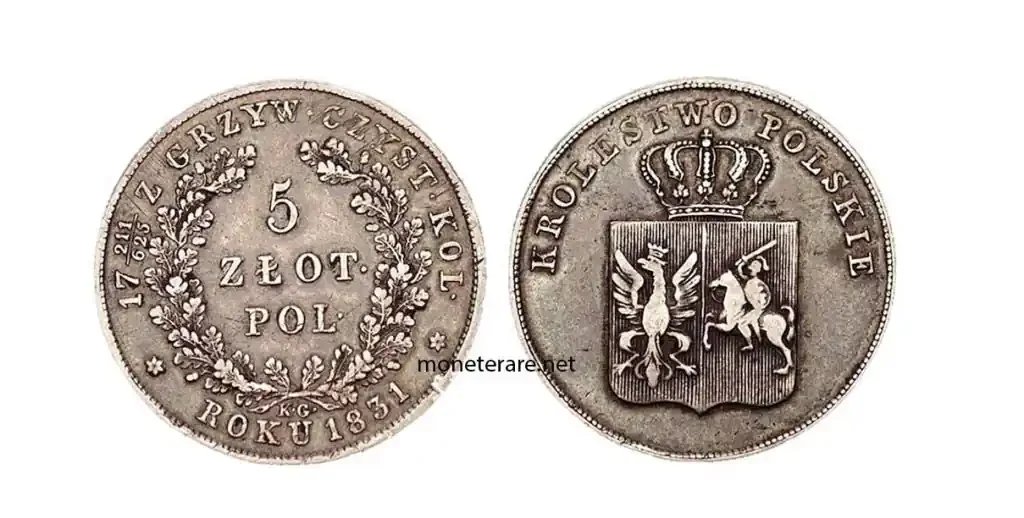 Polen Münze Zloty 1831