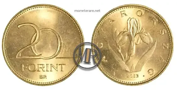 ungarische 20 Forint Münze (20 Fiorini) 2013