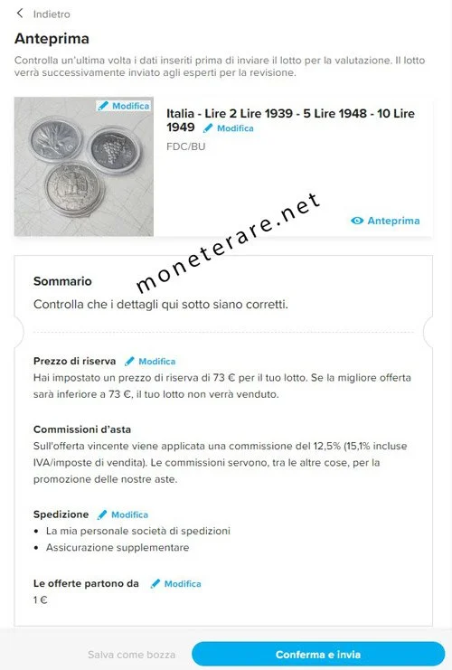come vendere monete online all