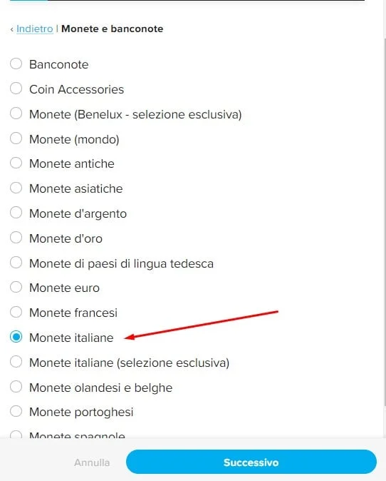 come vendere monete online all