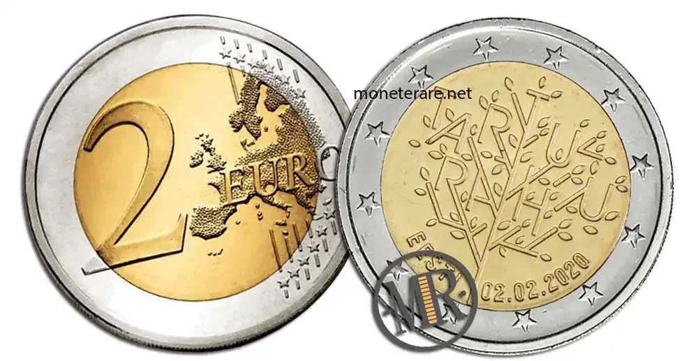 2 Euro Gedenkmünzen Estland 2020 Vertrag von Tartu