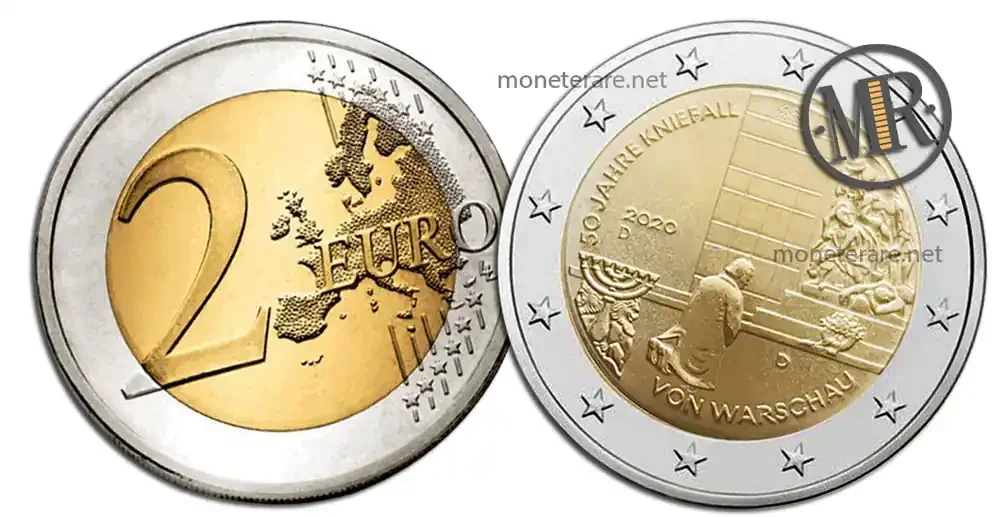 2 Euro Gedenkmünzen Deutschland 2020 Der Kniefall von Warschau