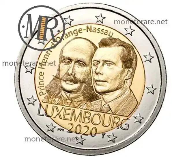2 Euro Gedenkmünze Luxemburg 2020 200 Jahre Prinz Henri FDC